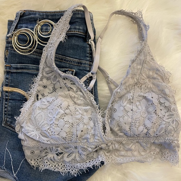 Aerie Light Gray Bralette - Picture 1 of 5
